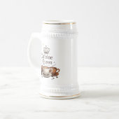 22 oz Stein Mok voor koffieliefhebbers (Voorkant links)