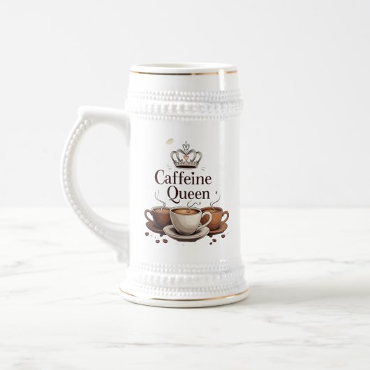 22 oz Stein Mok voor koffieliefhebbers (Links)