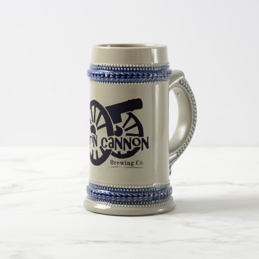 22 oz Tin Cannon Beer Stein Bierpul (Voorkant rechts)