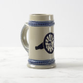 22 oz Tin Cannon Beer Stein Bierpul (Voorkant links)