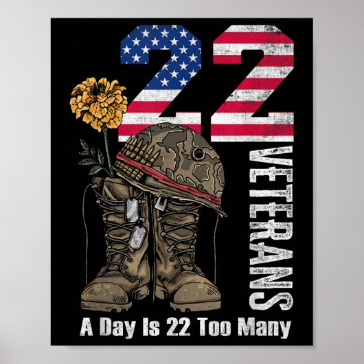 22 per dag is 22 te veel zelfmoordbewustzijn bij v poster (Voorkant)