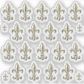 22 Per Sticker Elegant Vintage Fleur de Lis (Voorkant)