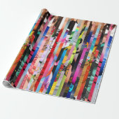 22 Survivors Stripe - Wrapppapier Cadeaupapier (Uitgerold)