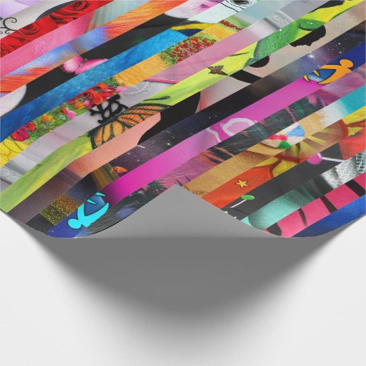 22 Survivors Stripe - Wrapppapier Cadeaupapier (Hoek)