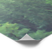 22 Tafel Green Pine Trees Wedding Seating Chart Poster (Hoek)