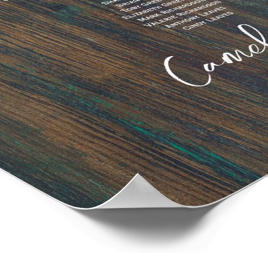 22 Tafel Rustiek Hout Gypsophila FOTO ZITTEN Schui Poster (Hoek)