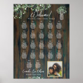22 Tafel Rustiek Hout Gypsophila FOTO ZITTEN Schui Poster (Voorkant)