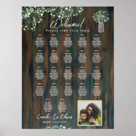 22 Tafel Rustiek Hout Gypsophila FOTO ZITTEN Schui Poster