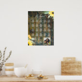 22 Tafel Rustisch Hout ZONNLOWERS FOTOZITTING Poster (Keuken)