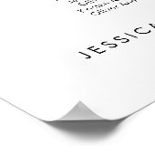 22 Tafels Onze favoriete Mensen Zitschema Plan Poster (Hoek)