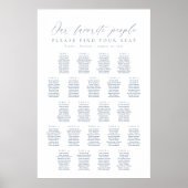 22 Tafels Onze Favoriete Mensen Zittinglijst Poster (Voorkant)