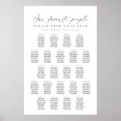 22 Tafels Onze Favoriete Mensen Zittinglijst Poster (Voorkant)