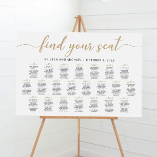22 Tafels Vind uw Seat Zitplaatsschema Plan Poster