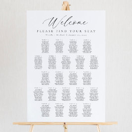 22 Tafels Welkom Zitplaats Chart Poster