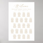 22 Tafels Welkom Zitplaats Chart Poster (Voorkant)