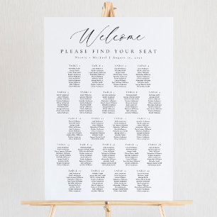 22 Tafels Welkom Zitplaatskaart Poster