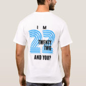 22 & tellen t-shirt (Achterkant)