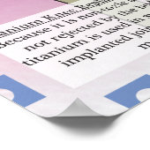 22. Titanium (Ti) Periodieke tabel van de elemente Poster (Hoek)