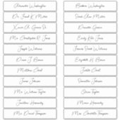 22 Trouwgastnamen Elegante Monoline Script Sticker (Voorkant)