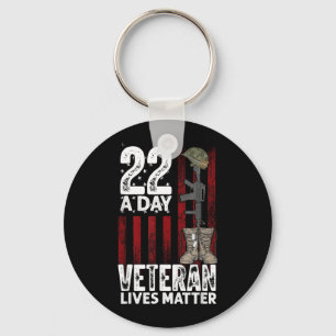 22 veteranen per dag veteranenpreventie bewustzijn sleutelhanger