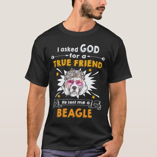 22 Vroeg God - Ware Vriend - Een Beagle T-shirt (Voorkant)