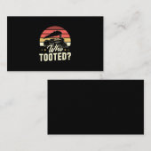 22.Who Tooted Railroad Lover Visitekaartje (Voorkant / Achterkant)