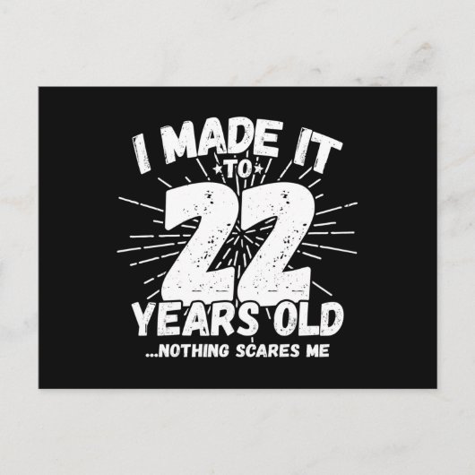 22 Year Old Birthday - Birthday Meme - Funny 22nd Briefkaart (Voorkant)