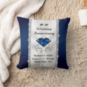 22e, 16e, 65e of 2e bruiloft Jubileum Gift Kussen (Deken)