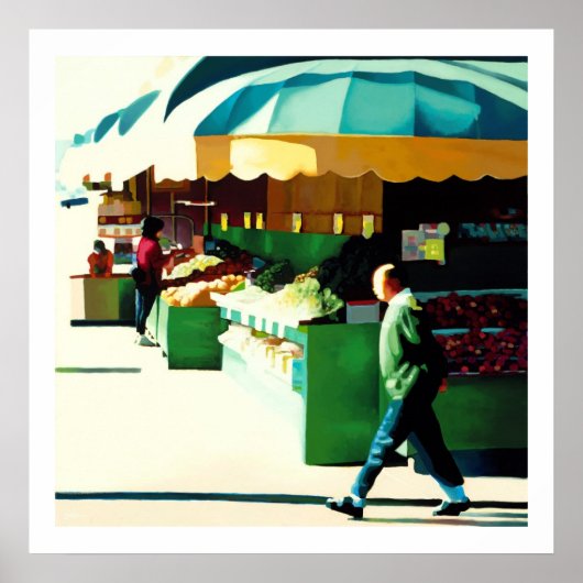 22e Avenue Market Poster (Voorkant)