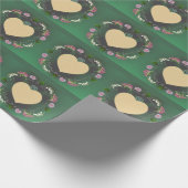 22e bruiloft Jubileum Bloemen +Foto Cadeaupapier (Hoek)