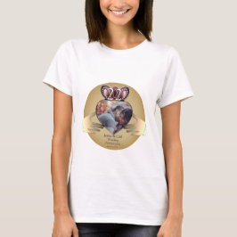 22e bruiloft Jubileum Coppery Claddaugh Foto T-shirt