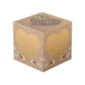 22e bruiloft Jubileum Coppery Plum Cube Kubus (Voorkant hoekig)