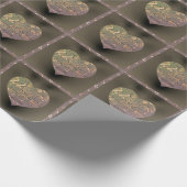 22e bruiloft Jubileum Coppery Roos Cadeaupapier (Hoek)