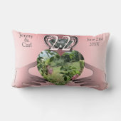 22e bruiloft Jubileum Foto Copper Claddaugh Kussen (Achterkant)