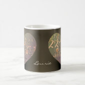 22e bruiloft Jubileum Hart Rozen Mok (Center)