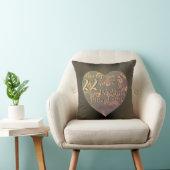 22e bruiloft Jubileum HeartThrow Pillow Kussen (Stoel)