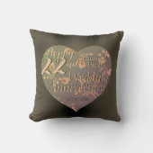 22e bruiloft Jubileum HeartThrow Pillow Kussen (Voorkant)
