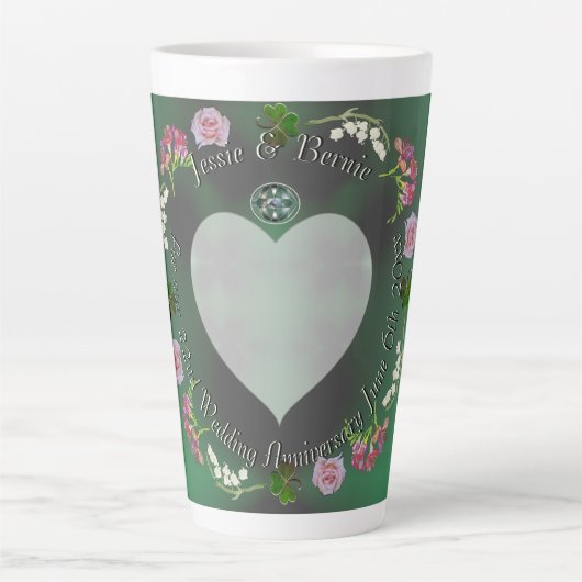 22e Floral Wedding Jubileum Mok (Voorkant)