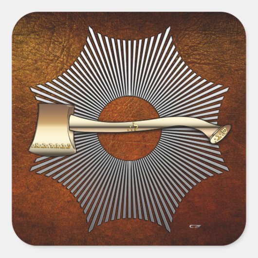 22e graad: Prins van Libanus Vierkante Sticker (Voorkant)