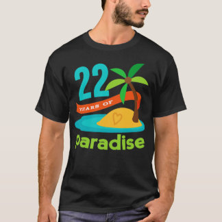22e Jubileum 22 jaar paradijs T-shirt