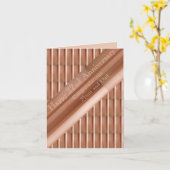 22e Jubileum koper Kaart (Gele Bloem)