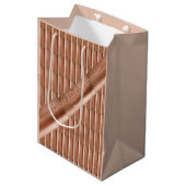 22e Jubileum koper Medium Cadeauzakje (Voorkant Gekanteld)