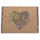 22e Koper Jubileum Gift Bag Groot Cadeauzakje (Voorkant)