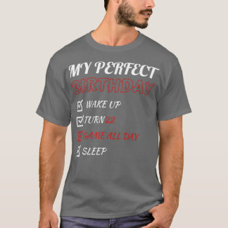 22e perfecte verjaardag gaming 22 jaar oude jongen t-shirt