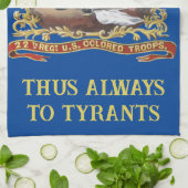 22e regiment USCT theedoek (Gevouwen)