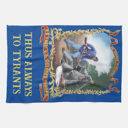 22e regiment USCT theedoek (Horizontaal)