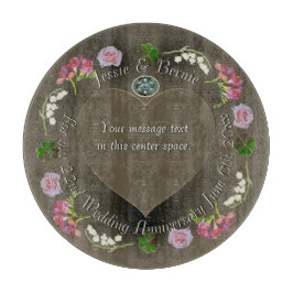 22e trouwdag bloemstuk   snijplank