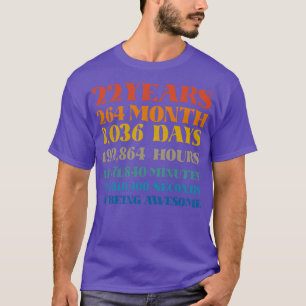 22e verjaardag 22 jaar geweldig Tshirt Bd