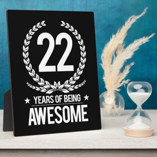 22e verjaardag (22 jaar Geweldige) Fotoplaat (Zijkant)