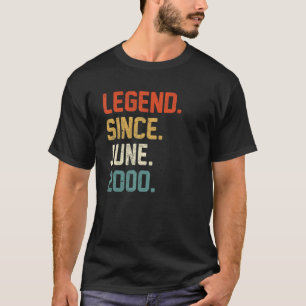 22e verjaardag 22 jaar oude legende sinds juni 200 t-shirt